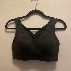 Lululemon Enlite weave-back High Support sports bra in black camo